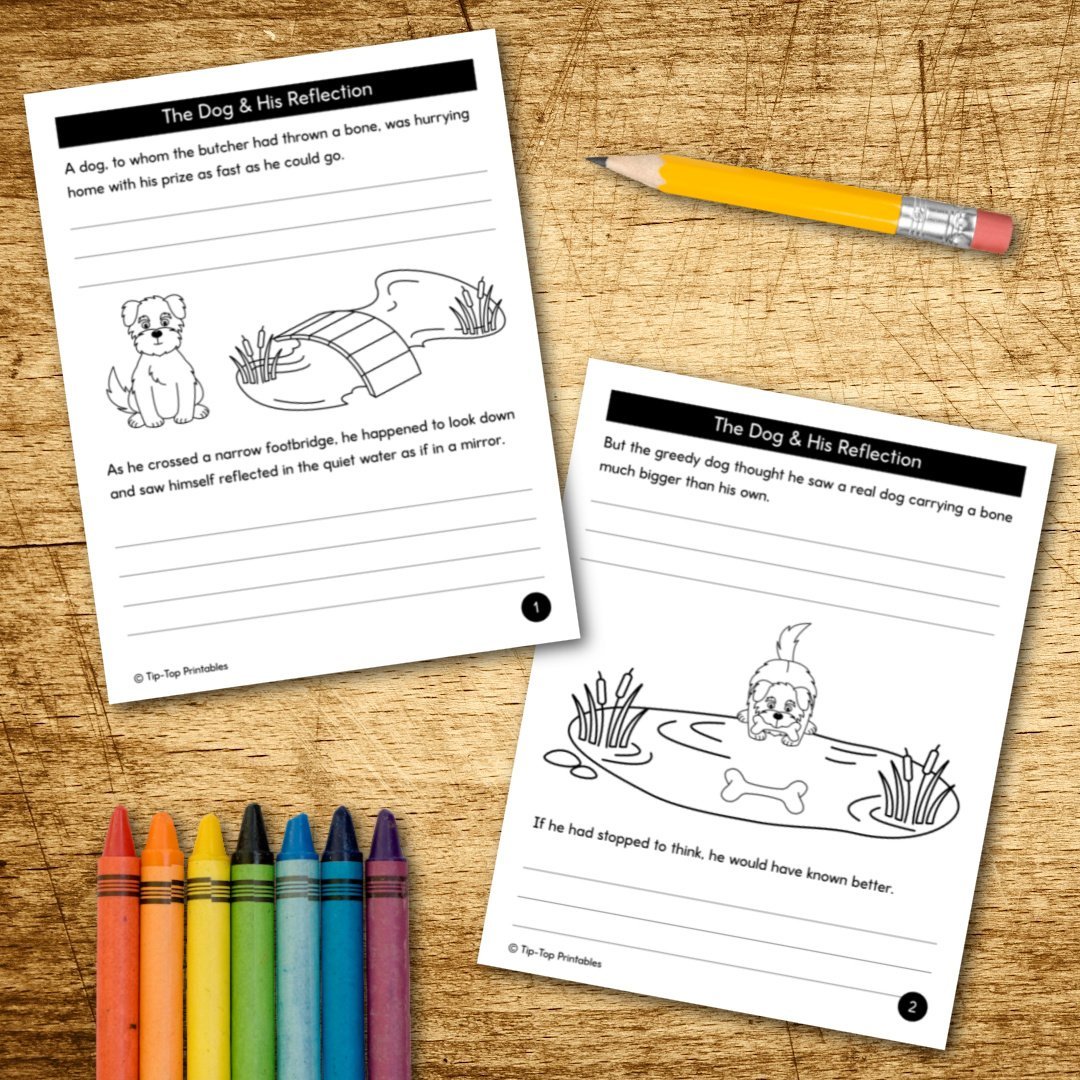 Aesop's Fables Copywork Pages – The Tip-Top Printables Shop