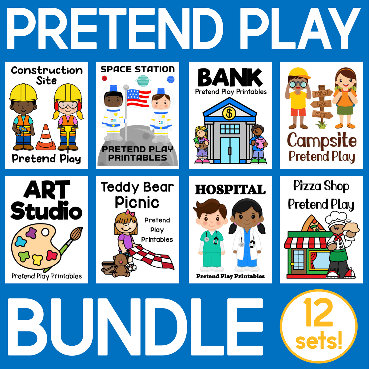Dramatic Play Printables BIG BUNDLE 2 The Tip Top Printables Shop