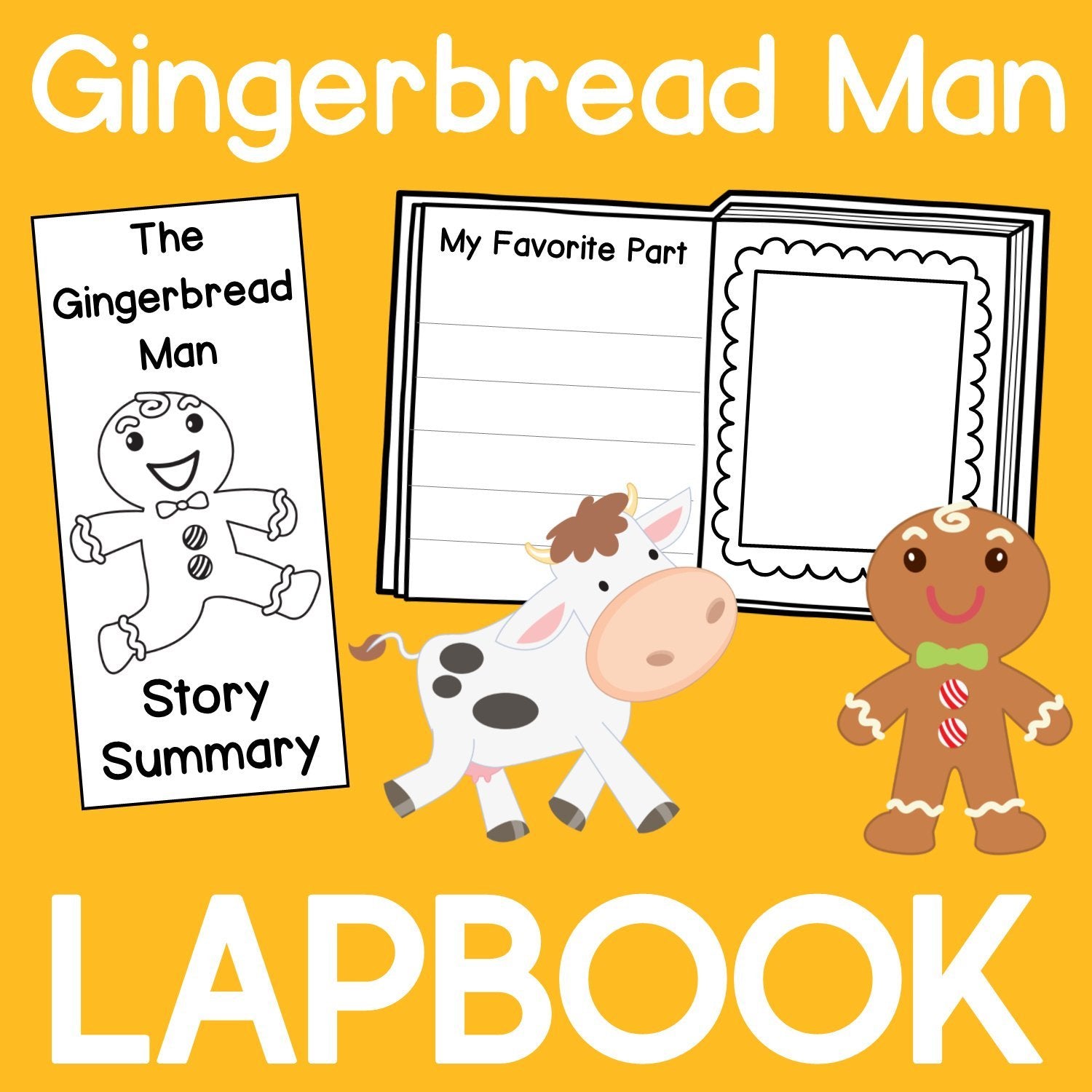Gingerbread Man Printable Book