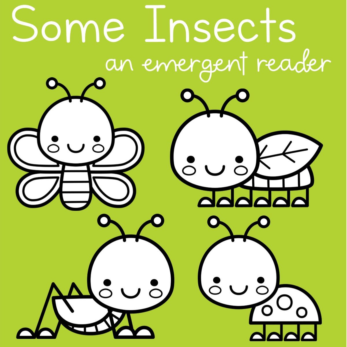 Insect Emergent Reader The Tip Top Printables Shop
