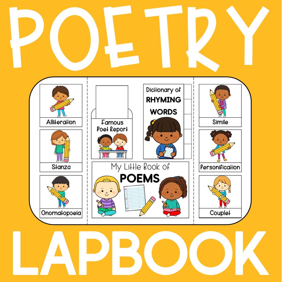 Poetry Lapbook, image size:1200x1200