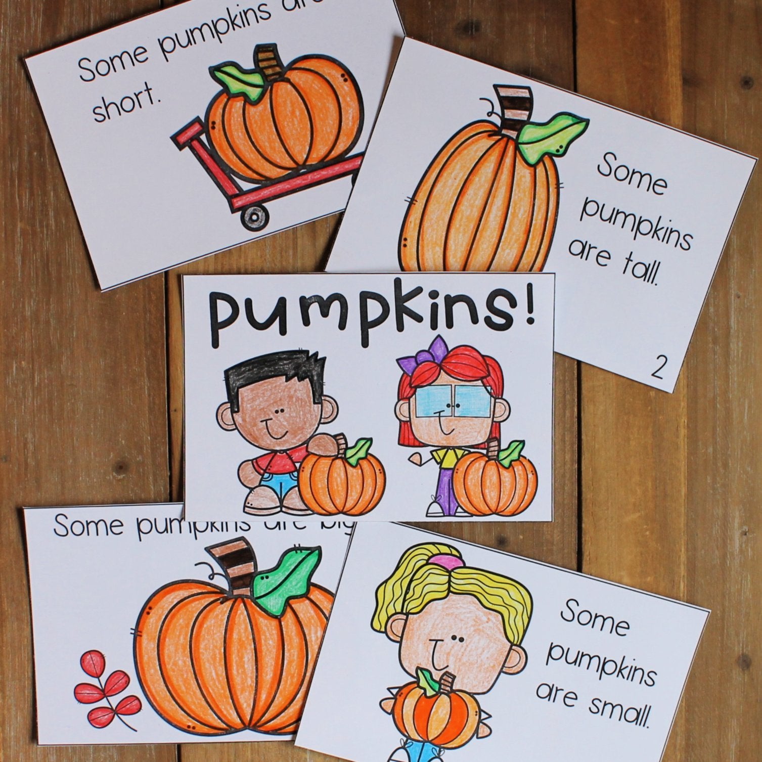 Pumpkins Emergent Reader The Tip Top Printables Shop