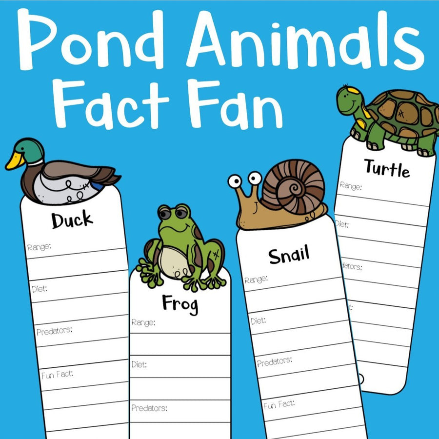 Fan Fact Animal Habitat Fact Fan Bundle – The Tip-Top Printables Shop