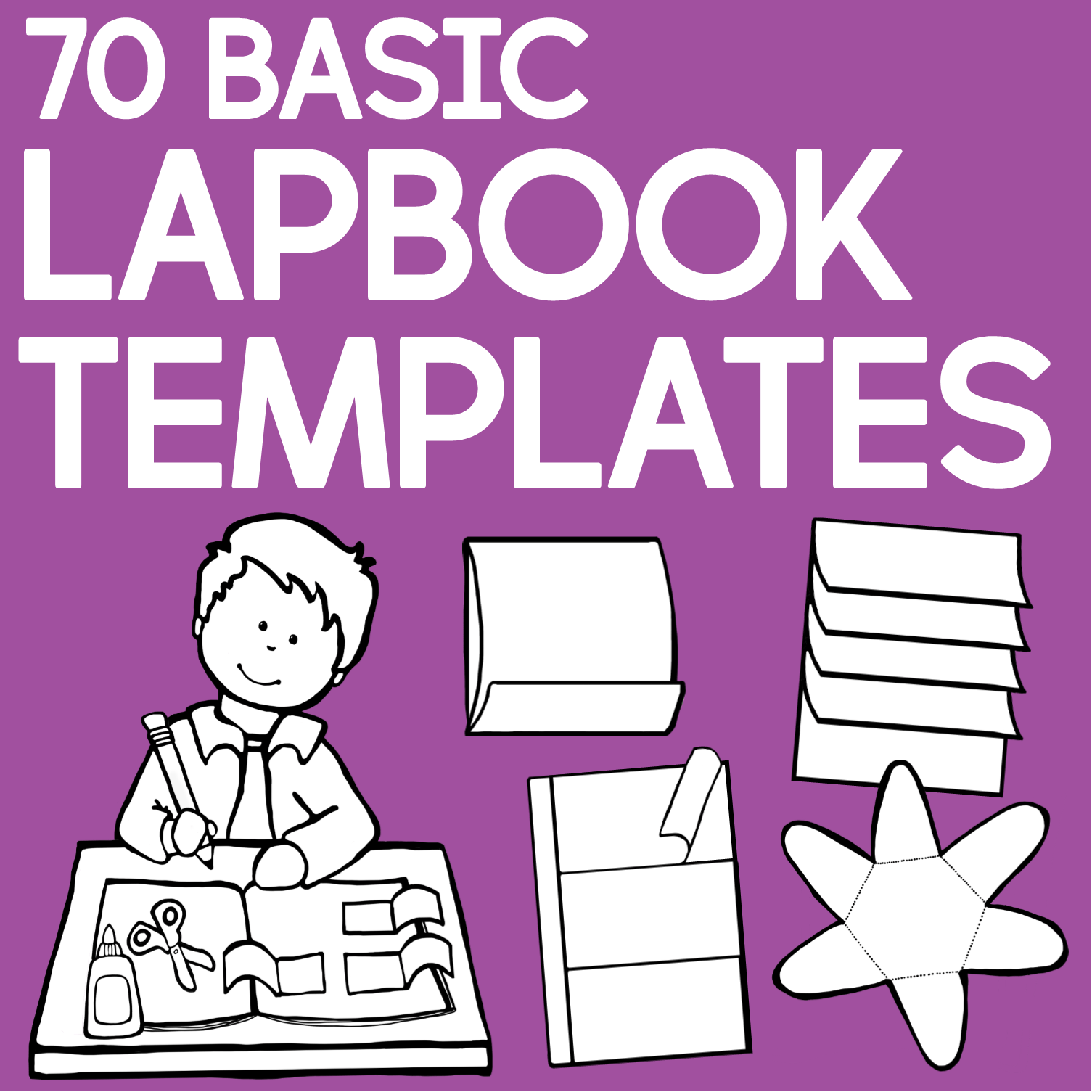 Basic Lapbook Templates – The Tip-Top Printables Shop