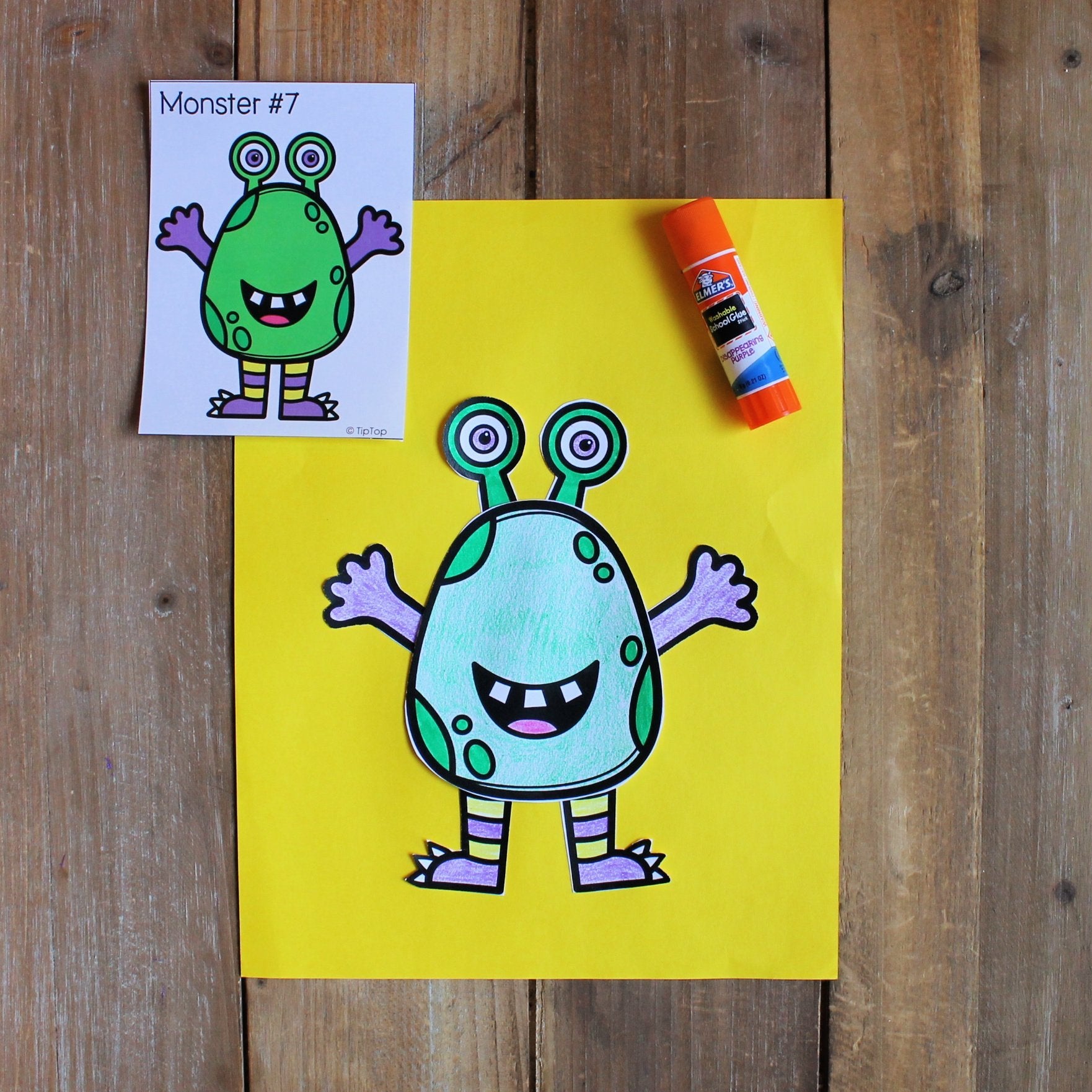 Build a Monster Printable Activity The TipTop Printables Shop
