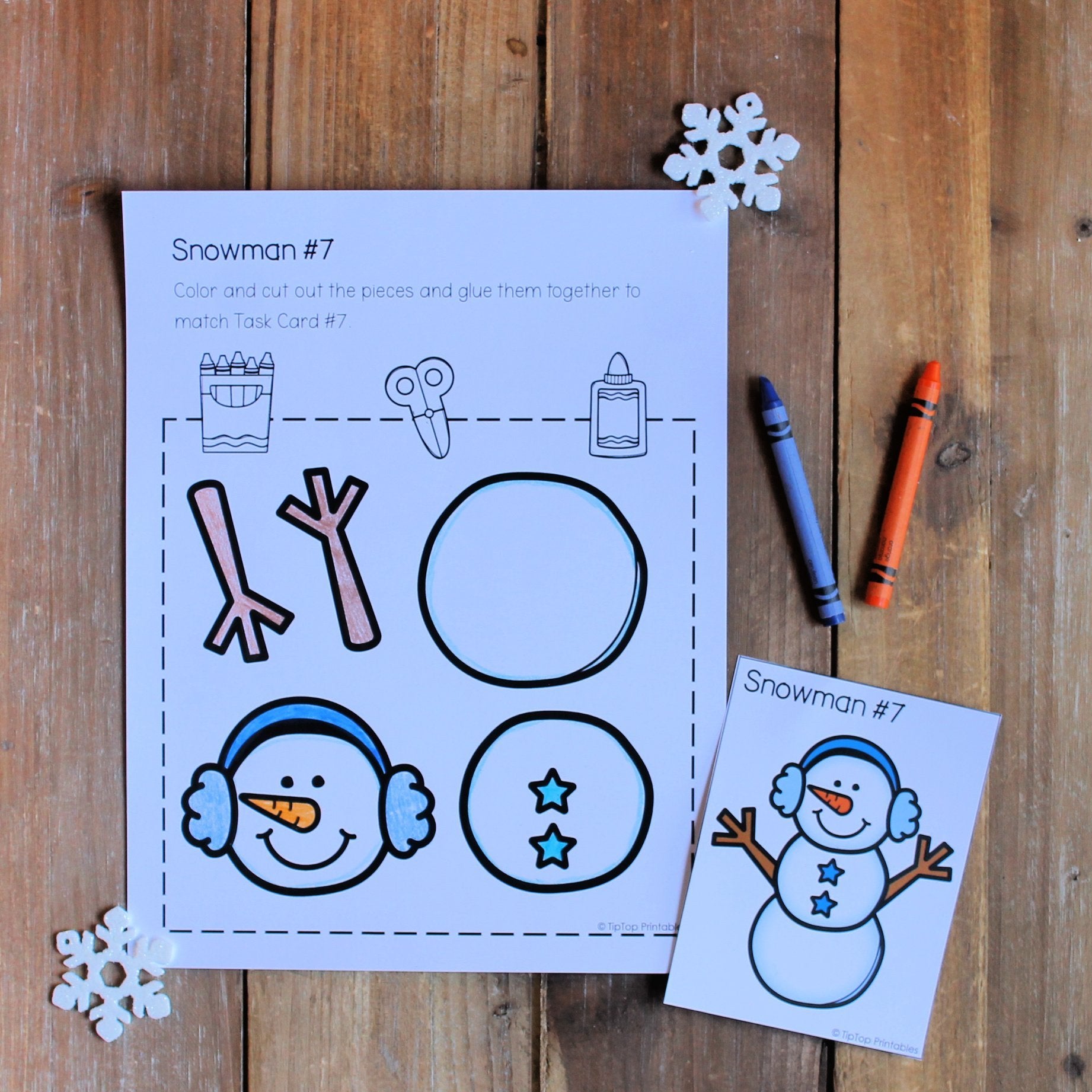 Build a Snowman Printable Activity – The Tip-Top Printables Shop