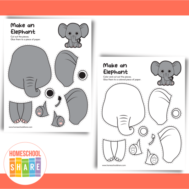 Abimal Cu R Printable Animal Cut And Paste