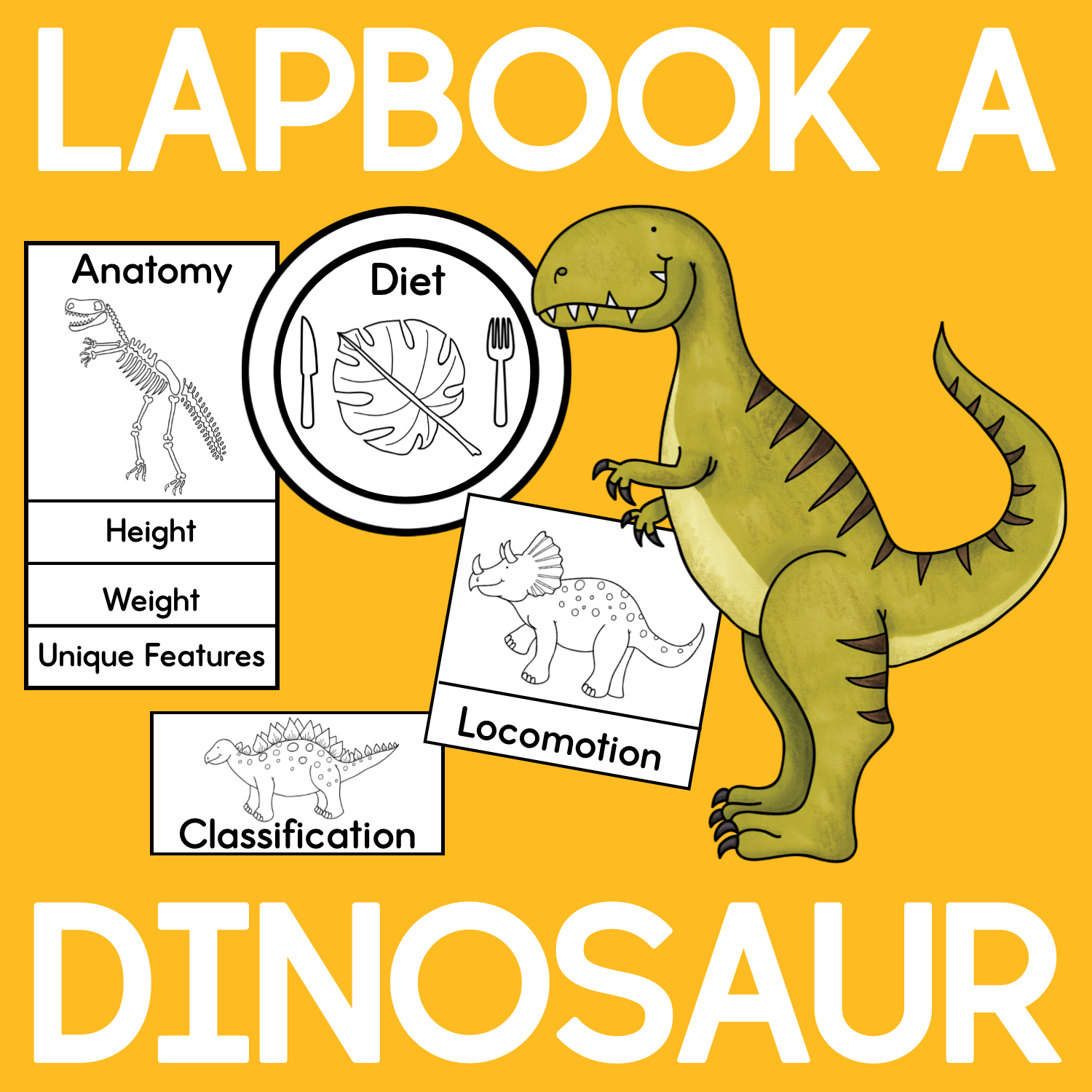 Dinosaur Lapbook – The Tip-Top Printables Shop