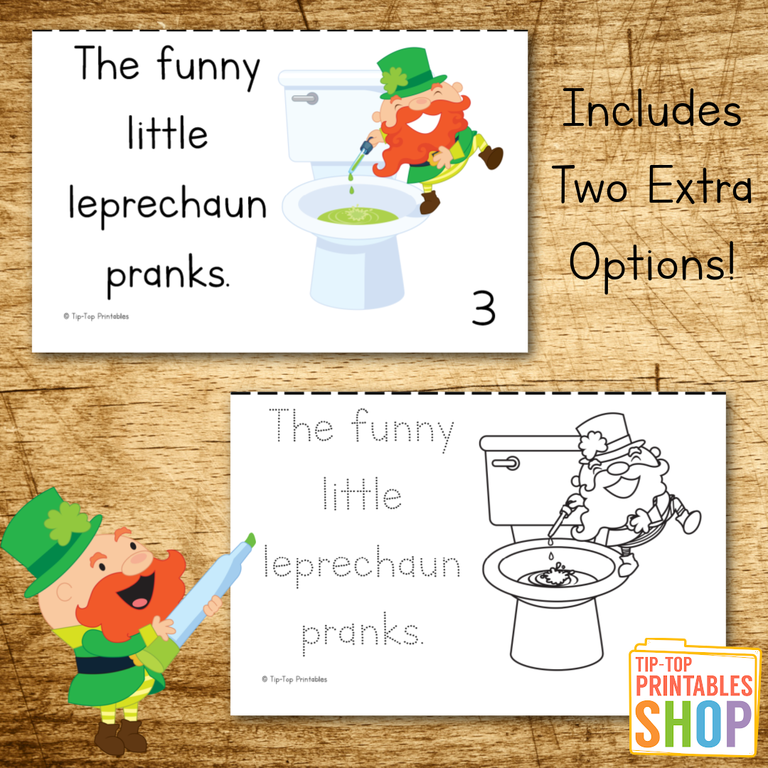 Leprechaun Printable Book – The Tip-Top Printables Shop