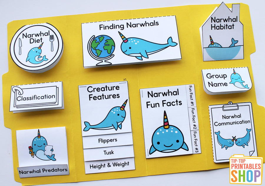 Narwhal Lapbook