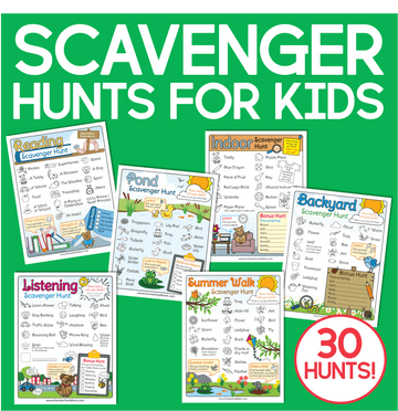 Printable Scavenger Hunts for Kids (BIG Bundle!)