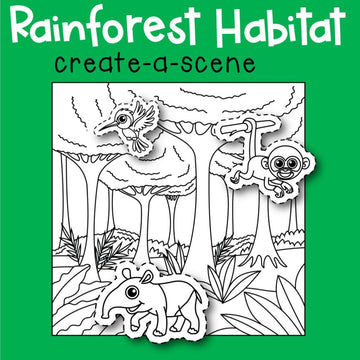 Rainforest Habitat Create-a-Scene