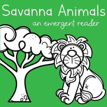 Savanna Animals Emergent Reader
