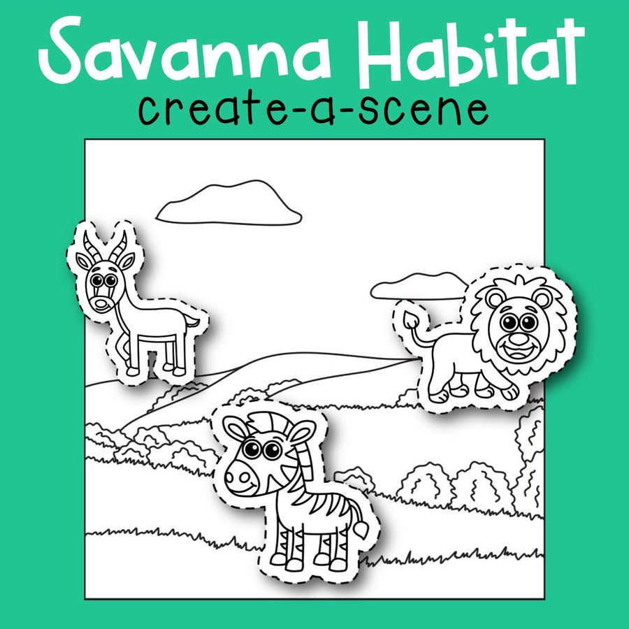 Savanna Habitat Create-a-Scene