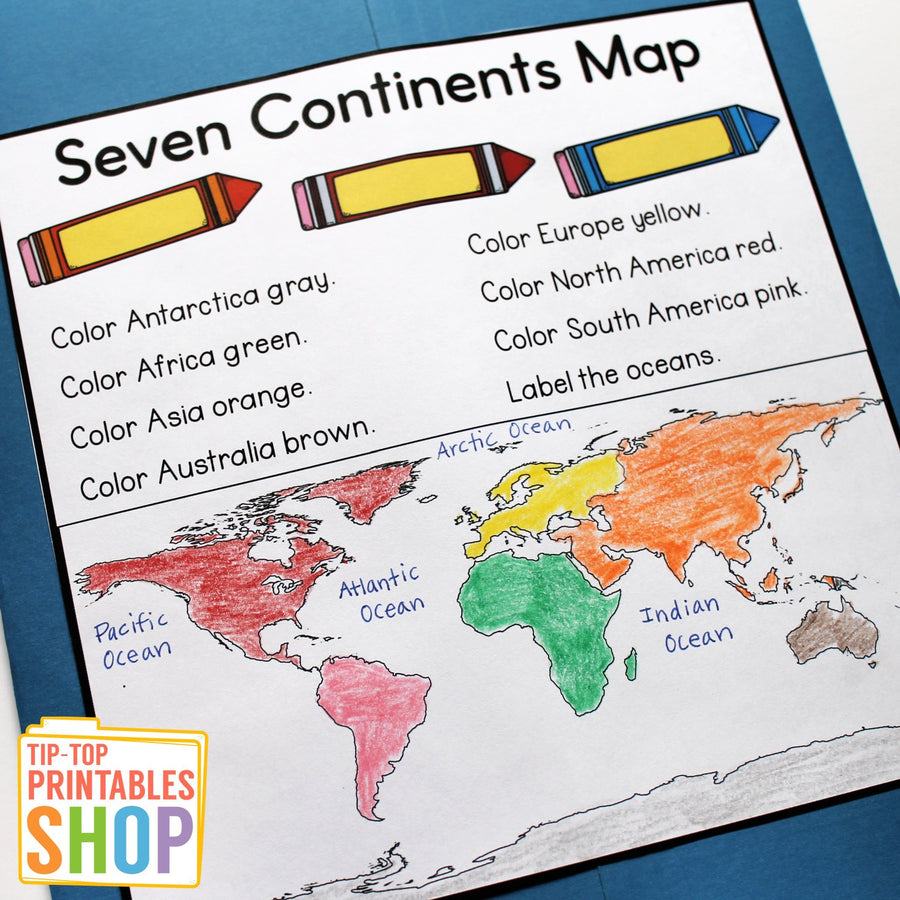 Seven Continents Lapbook