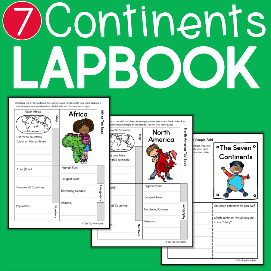 Seven Continents Lapbook