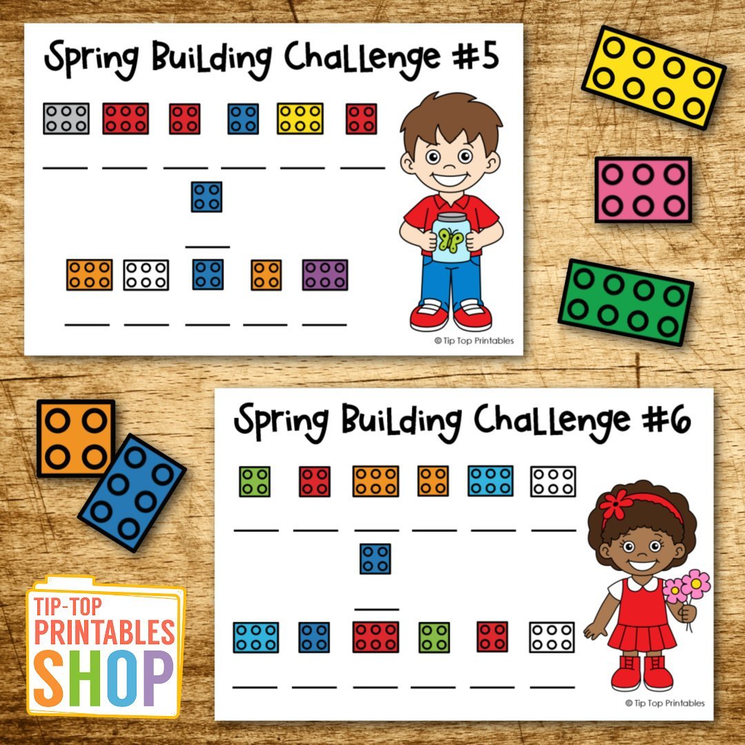 Spring Building Challenge Cards (STEM Activity) – The Tip-Top ...
