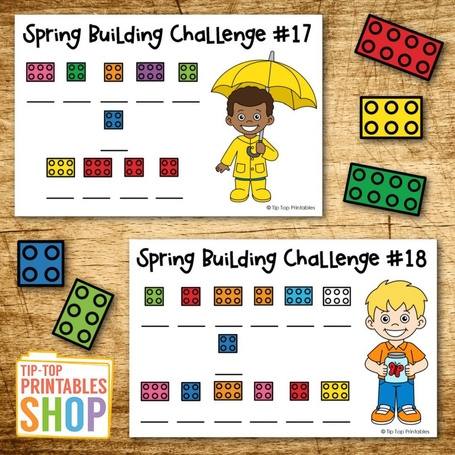 Spring Building Challenge Cards (STEM Activity)